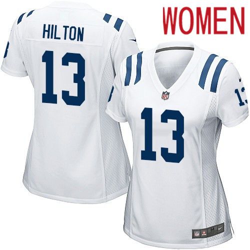 Women Indianapolis Colts #13 T.Y. Hilton Nike White Game NFL Jersey